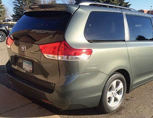 Toyota Sienna Passenger Van Collision Accident Vehicle Repaired and Restored